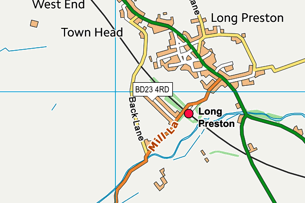 BD23 4RD map - OS VectorMap District (Ordnance Survey)