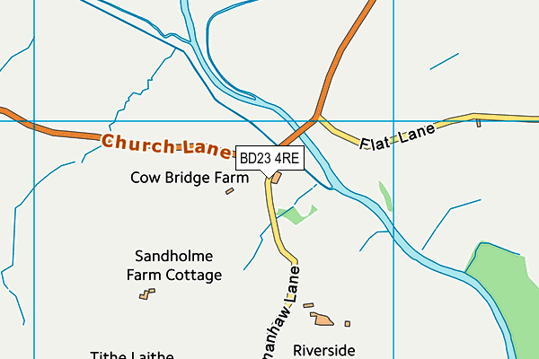 BD23 4RE map - OS VectorMap District (Ordnance Survey)