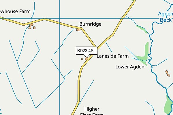 BD23 4SL map - OS VectorMap District (Ordnance Survey)