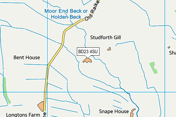 BD23 4SU map - OS VectorMap District (Ordnance Survey)