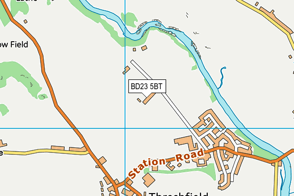 BD23 5BT map - OS VectorMap District (Ordnance Survey)