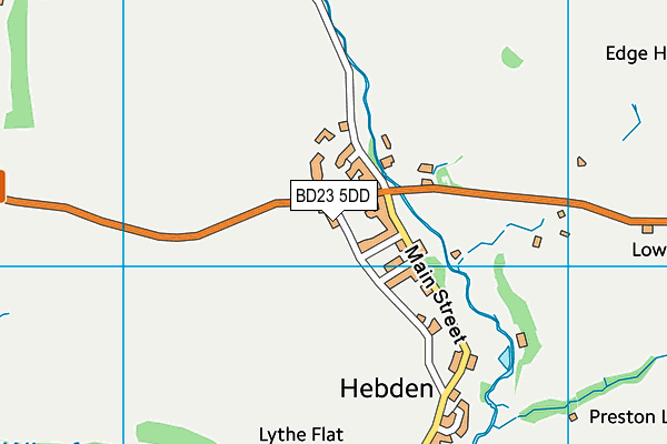 BD23 5DD map - OS VectorMap District (Ordnance Survey)