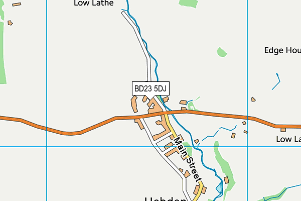 BD23 5DJ map - OS VectorMap District (Ordnance Survey)