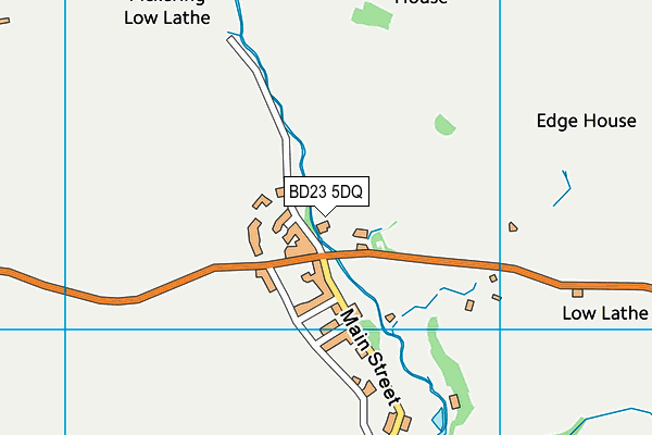 BD23 5DQ map - OS VectorMap District (Ordnance Survey)