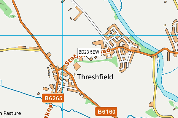 BD23 5EW map - OS VectorMap District (Ordnance Survey)