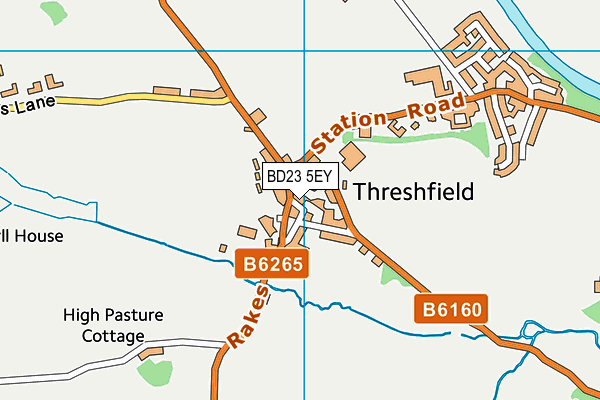BD23 5EY map - OS VectorMap District (Ordnance Survey)