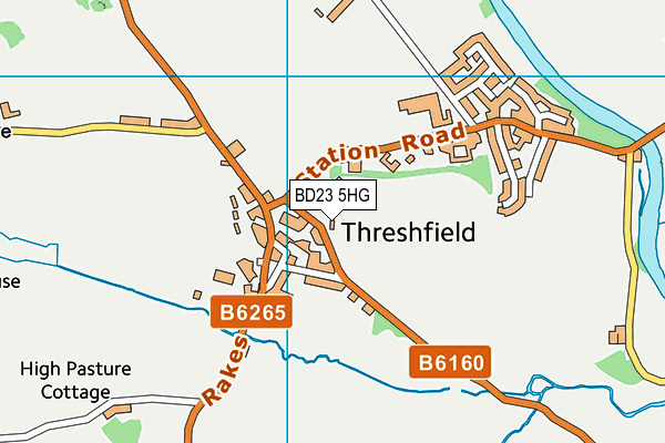 BD23 5HG map - OS VectorMap District (Ordnance Survey)