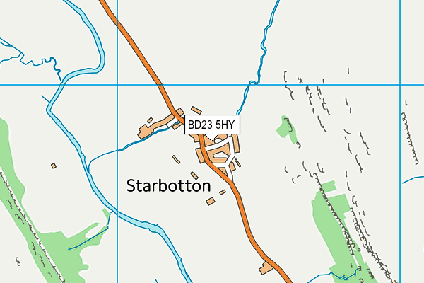 BD23 5HY map - OS VectorMap District (Ordnance Survey)