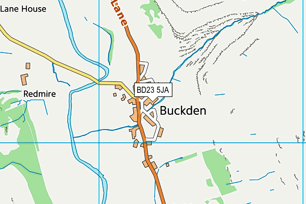 BD23 5JA map - OS VectorMap District (Ordnance Survey)