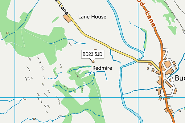 BD23 5JD map - OS VectorMap District (Ordnance Survey)