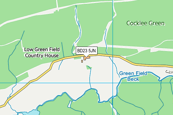 BD23 5JN map - OS VectorMap District (Ordnance Survey)