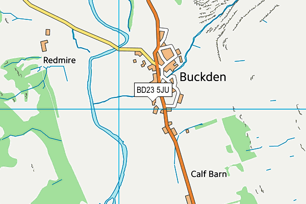 BD23 5JU map - OS VectorMap District (Ordnance Survey)