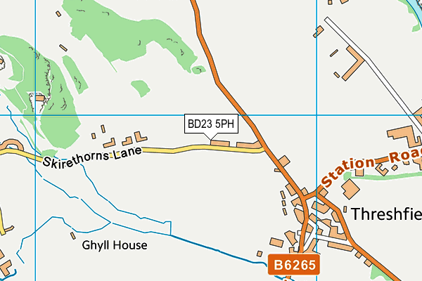 BD23 5PH map - OS VectorMap District (Ordnance Survey)