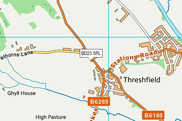 BD23 5PL map - OS VectorMap District (Ordnance Survey)