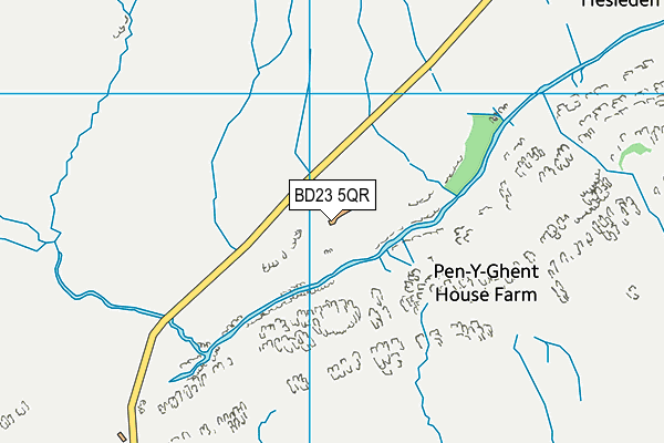 BD23 5QR map - OS VectorMap District (Ordnance Survey)