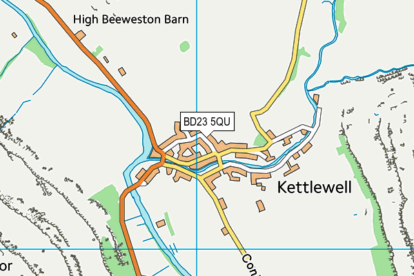 BD23 5QU map - OS VectorMap District (Ordnance Survey)