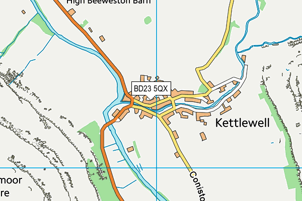 BD23 5QX map - OS VectorMap District (Ordnance Survey)