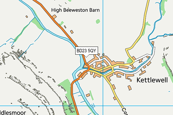 BD23 5QY map - OS VectorMap District (Ordnance Survey)