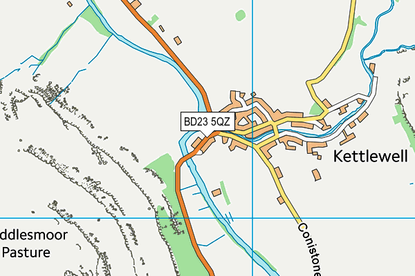 BD23 5QZ map - OS VectorMap District (Ordnance Survey)