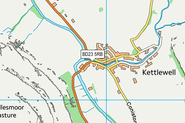 BD23 5RB map - OS VectorMap District (Ordnance Survey)