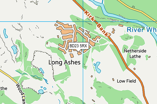 BD23 5RX map - OS VectorMap District (Ordnance Survey)