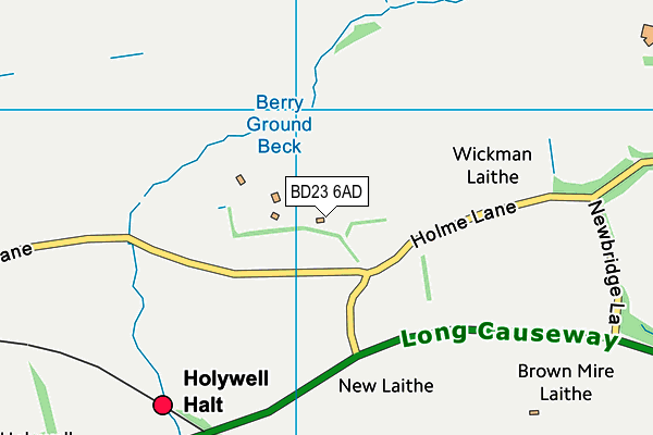 BD23 6AD map - OS VectorMap District (Ordnance Survey)