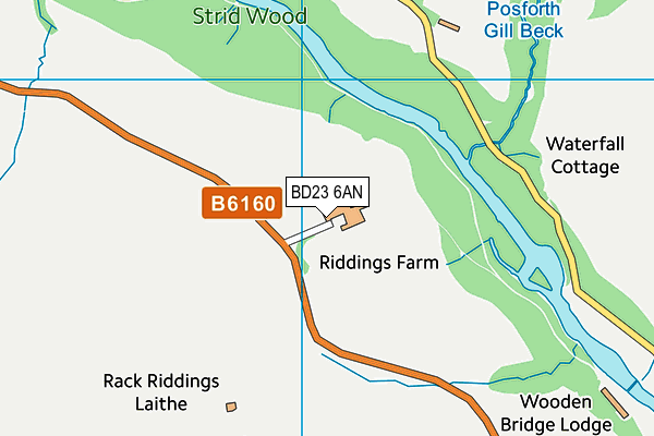 BD23 6AN map - OS VectorMap District (Ordnance Survey)