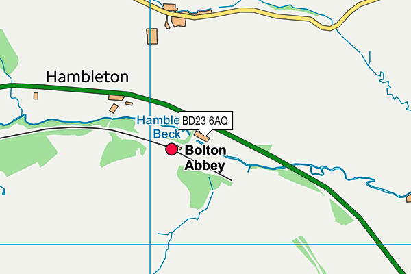 BD23 6AQ map - OS VectorMap District (Ordnance Survey)