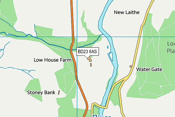 BD23 6AS map - OS VectorMap District (Ordnance Survey)