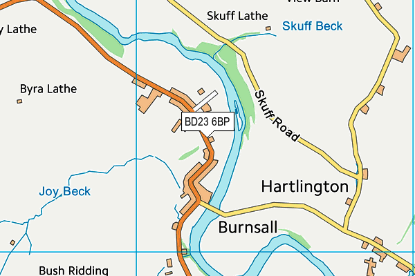 Burnsall Voluntary Aided Primary School map (BD23 6BP) - OS VectorMap District (Ordnance Survey)