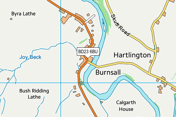 BD23 6BU map - OS VectorMap District (Ordnance Survey)