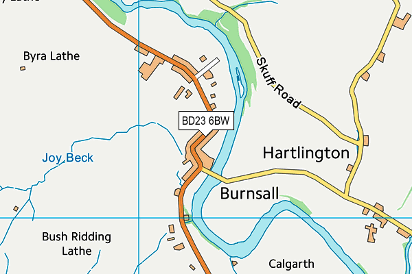 BD23 6BW map - OS VectorMap District (Ordnance Survey)