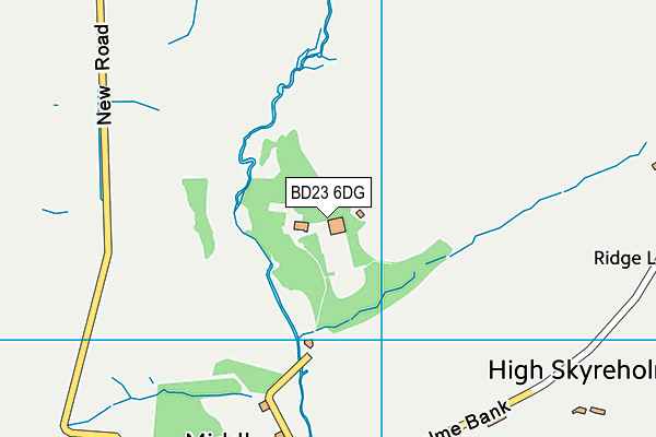 BD23 6DG map - OS VectorMap District (Ordnance Survey)