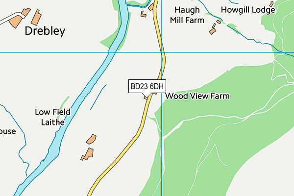 BD23 6DH map - OS VectorMap District (Ordnance Survey)