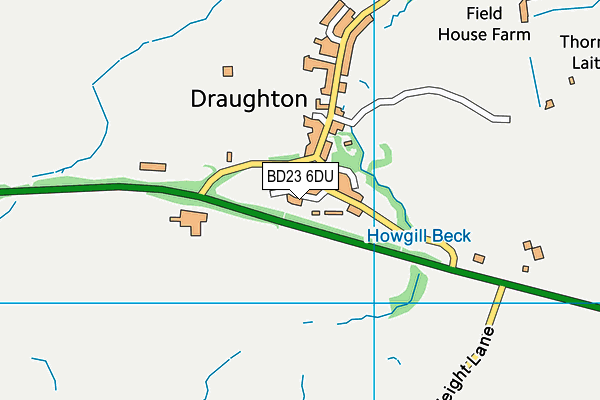 BD23 6DU map - OS VectorMap District (Ordnance Survey)