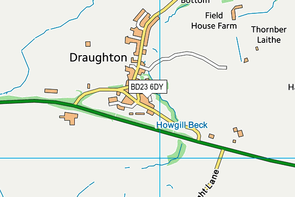 BD23 6DY map - OS VectorMap District (Ordnance Survey)