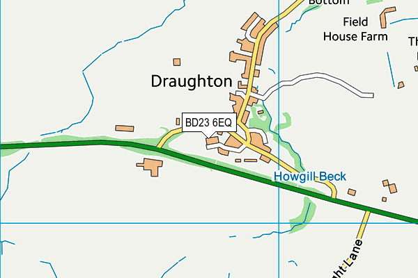 BD23 6EQ map - OS VectorMap District (Ordnance Survey)