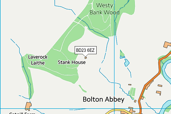 BD23 6EZ map - OS VectorMap District (Ordnance Survey)