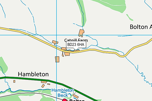 BD23 6HA map - OS VectorMap District (Ordnance Survey)