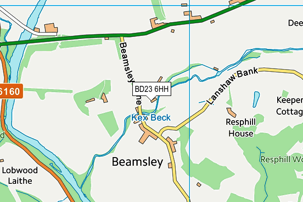 BD23 6HH map - OS VectorMap District (Ordnance Survey)