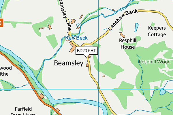 BD23 6HT map - OS VectorMap District (Ordnance Survey)