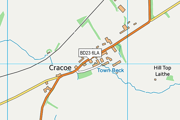 BD23 6LA map - OS VectorMap District (Ordnance Survey)