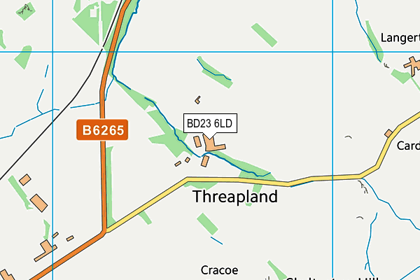 BD23 6LD map - OS VectorMap District (Ordnance Survey)