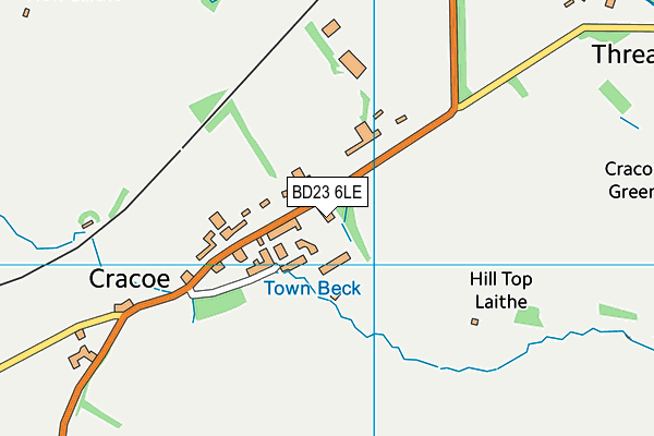 BD23 6LE map - OS VectorMap District (Ordnance Survey)