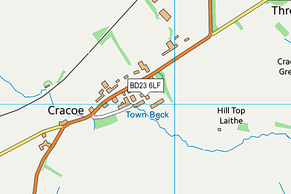 BD23 6LF map - OS VectorMap District (Ordnance Survey)