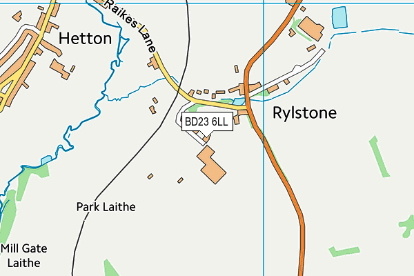 BD23 6LL map - OS VectorMap District (Ordnance Survey)