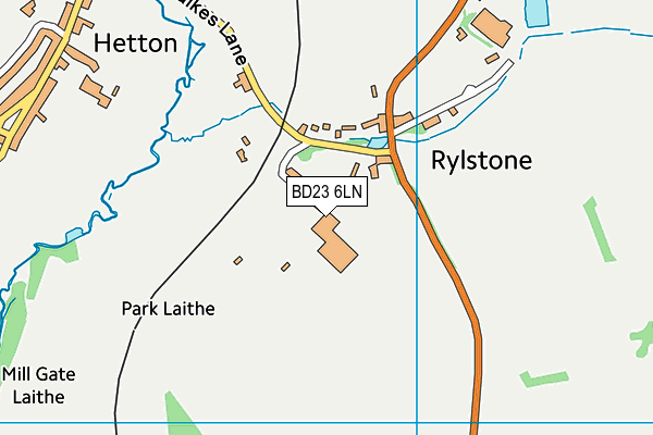 BD23 6LN map - OS VectorMap District (Ordnance Survey)