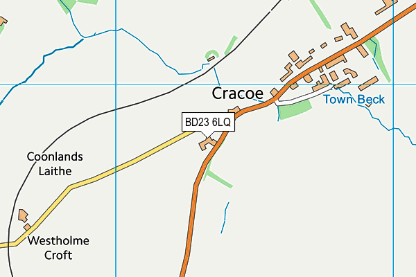 Cracoe and Rylstone Voluntary Controlled Church of England Primary School map (BD23 6LQ) - OS VectorMap District (Ordnance Survey)