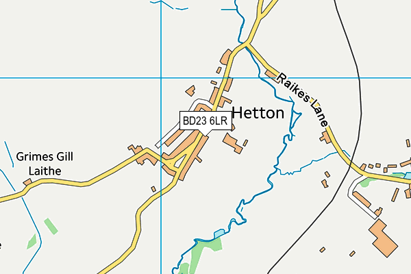 BD23 6LR map - OS VectorMap District (Ordnance Survey)