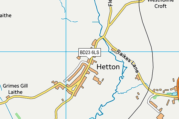 BD23 6LS map - OS VectorMap District (Ordnance Survey)